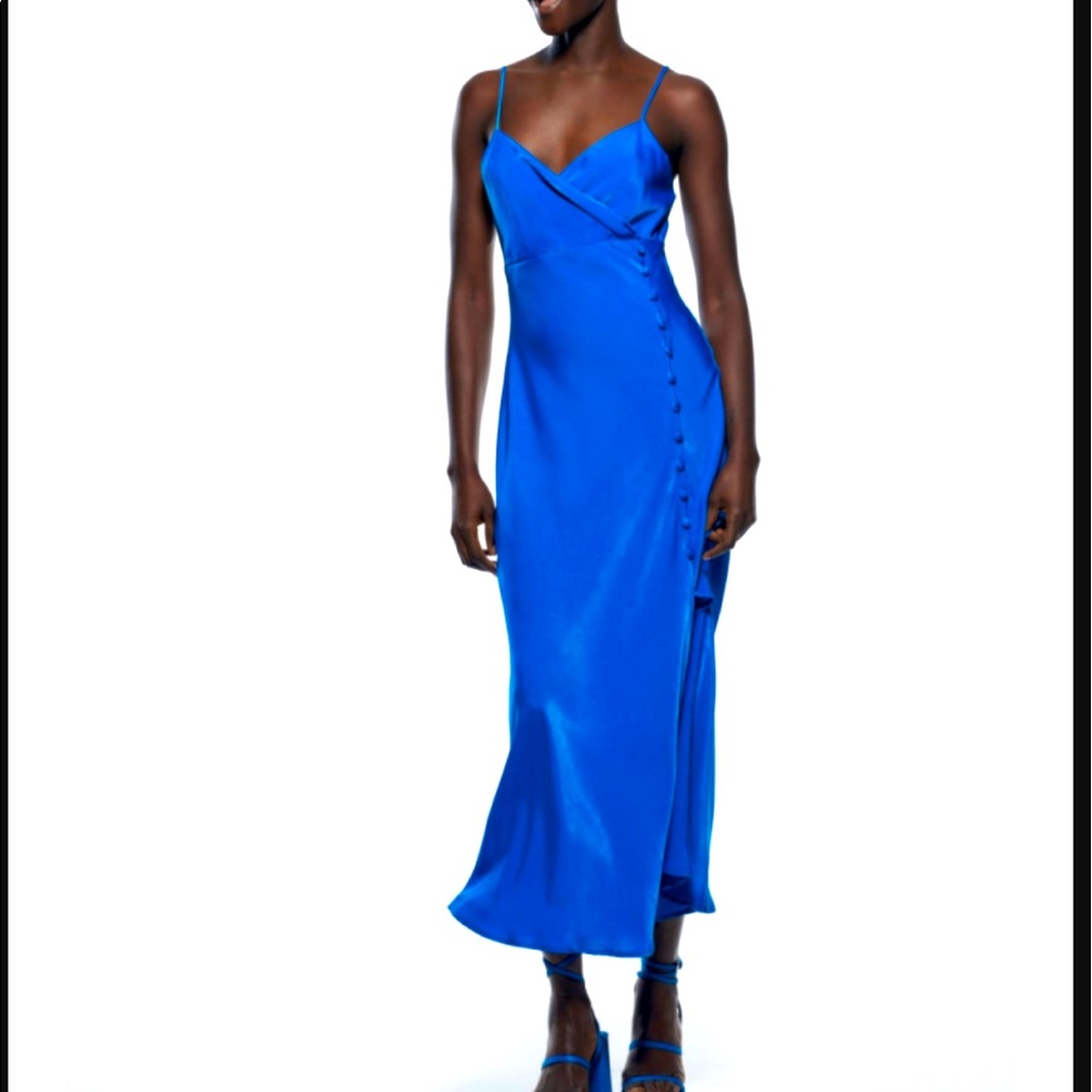 Zara Satin Maxi Dress